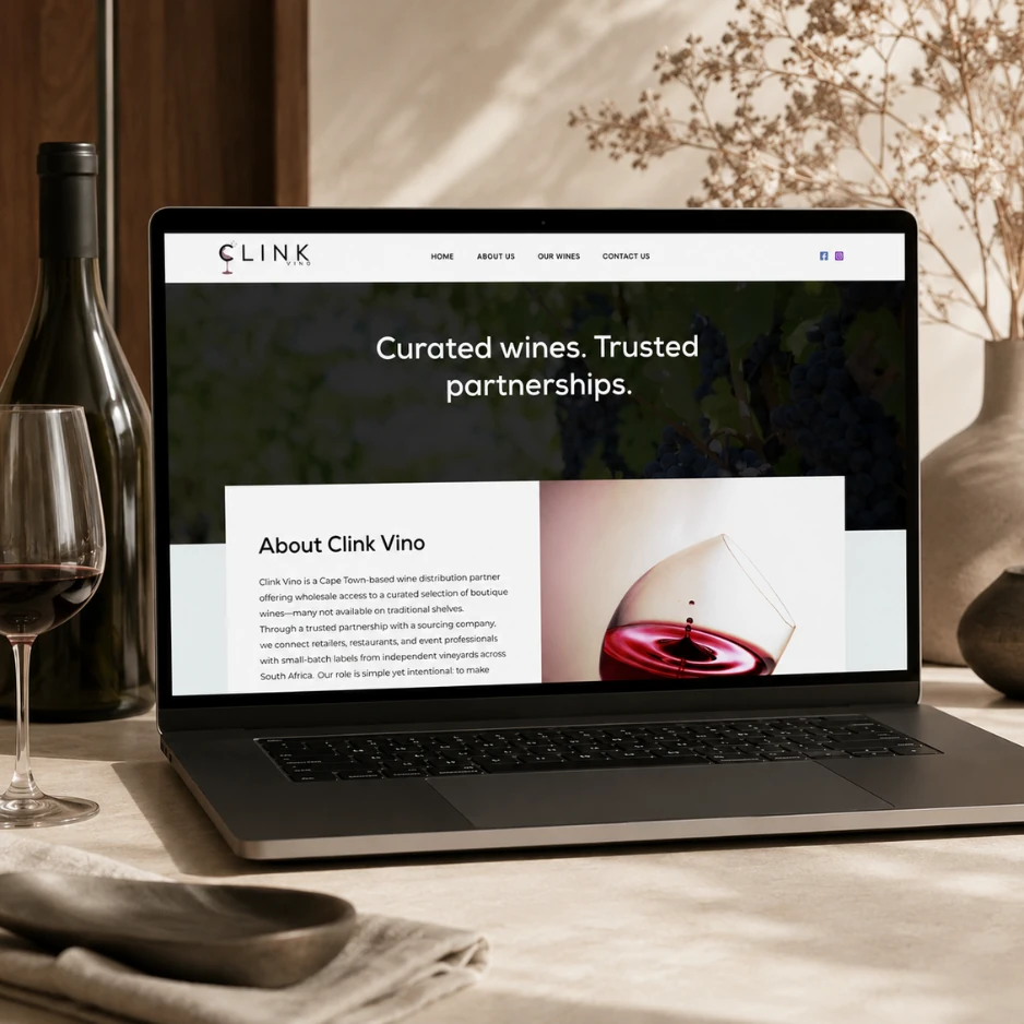 Clink Vino visual for AshScapes